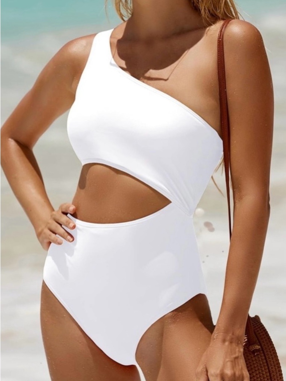 Younique One Shoulder Cutout Swimsuit
